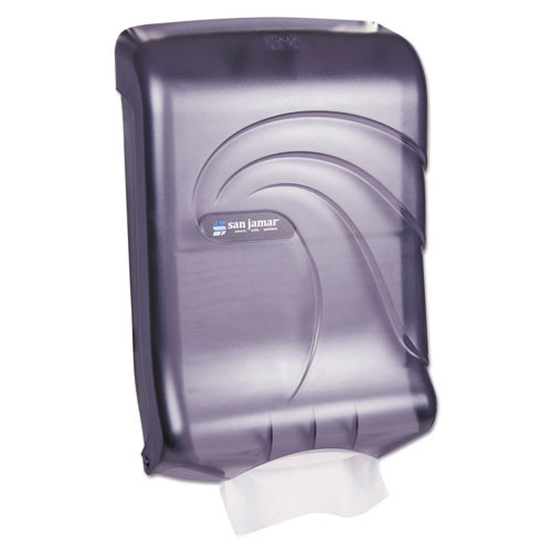 Ultrafold Multifold/c-fold Towel Dispenser, Oceans, 11.75 X 6.25 X 18, Transparent Black Pearl